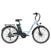 Heybike Cityscape E-Bike  - Motor 250W Battery 36V10AH 26 Inch Wheels Mechanical Disc Brakes - Blue